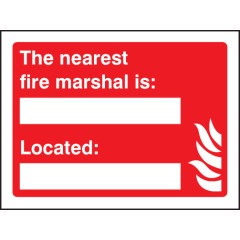 The Nearest Fire Marshal Is (Space for Details)