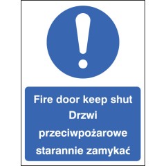 Fire Door Keep Shut (English / Polish)
