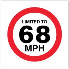 Limited to 68mph