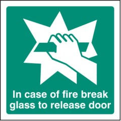 Break Glass to Release Door