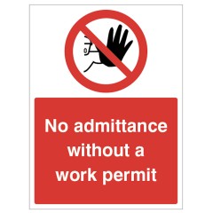 No Admittance without a Work permit