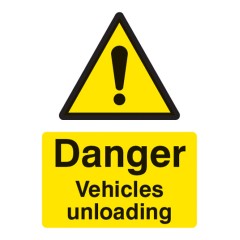 Danger - Vehicles Unloading