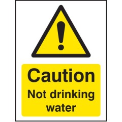 Caution - Not Drinking Water
