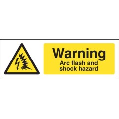 Warning - Arc Flash and Shock Hazard