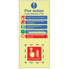 EasiFix Fire Action - in the event of a Fire - Lift the Cover and Activate Alarm