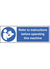 Refer to Instructions Before Operating this Machine