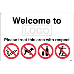 Welcome to (Logo) Please Treat this Area with Respect