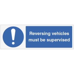 Reversing Vehicles must be Supervised