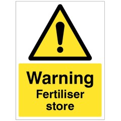 Warning - Fertiliser Store