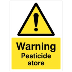 Warning - Pesticide Store