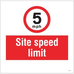 5mph - Site Speed Limit - Add a Logo - Site Saver