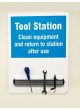 Tool Station Shadow Board with 360mm Magnetic Rail