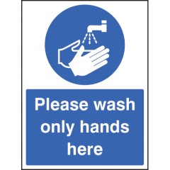 Please Wash Only Hands Here