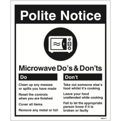 Microwave - Do's & Don'ts
