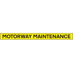 Motorway Maintenance - Reflective Magnetic