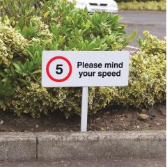 5mph Please Mind Your Speed - Verge Sign