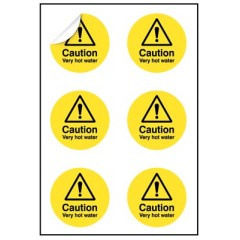 Caution - Very Hot Water Labels