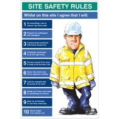 Site Safety Rules - Whilst On Site I Agree to