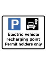 Electric Vehicle Recharging Point - Permit Holders Only - Class RA1 - Temporary