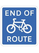End of Cycle Route - Class R2 - Permanent