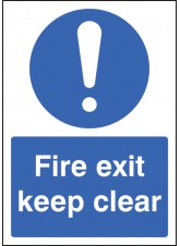 A4 - Fire Exit Keep Clear
