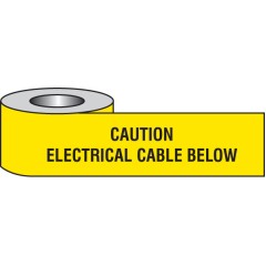 Caution - Electrical Cable Below - Underground Tape