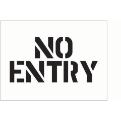 Stencil - No Entry