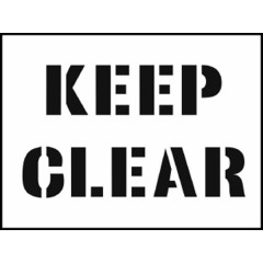 Stencil - Keep Clear