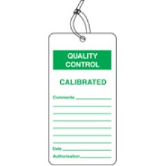 Quality Control Tag - Calibrated (Pack of 10)