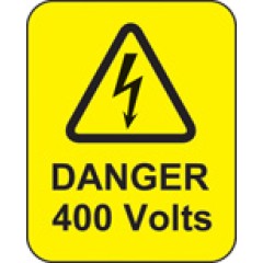 Danger - 400 Volts - Labels