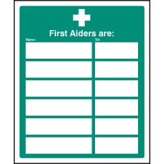 First Aiders Are (Space for 6)