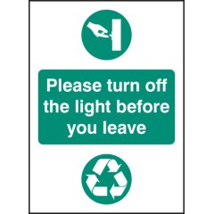 Please Turn Off Light Before You Leave