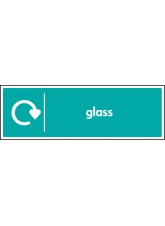 Glass - WRAP Recycling Sign
