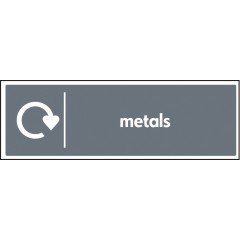Metals - WRAP Recycling Sign