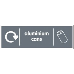 Aluminium Cans - WRAP Recycling Sign