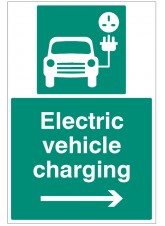 Electric Vehicle Charging Point - Right Arrow