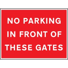No Parking in Front of these Gates