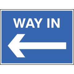 Way in - Arrow Left