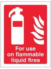 For Use On Flammable Liquid Fires