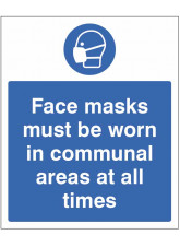 Face Masks must be Worn in Communal areas