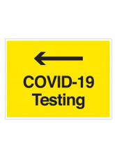 COVID-19 Testing (arrow left)