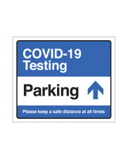 COVID-19 Testing - Parking (arrow up)