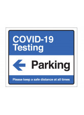 COVID-19 Testing - Parking (arrow left)