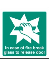 Break Glass to Release Door