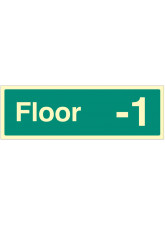 "Floor - 1" - Floor Level Dwelling ID Signs