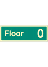 "Floor 0" - Floor Level Dwelling ID Signs