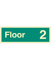 "Floor 2" - Floor Level Dwelling ID Signs