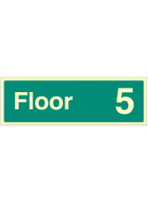 "Floor 5" - Floor Level Dwelling ID Signs