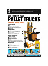 Pallet Truck Inspection Checklist Poster (A2)