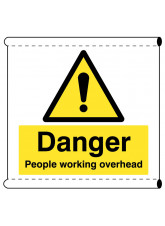 Scaffold Banner - Danger People Working Overhead